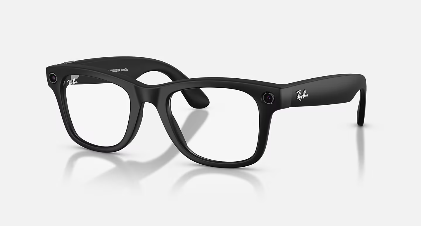 Ray-Ban Meta Wayfarer (Gen 2) Matte Black AI Glasses with Clear Lenses - Obrázek 1