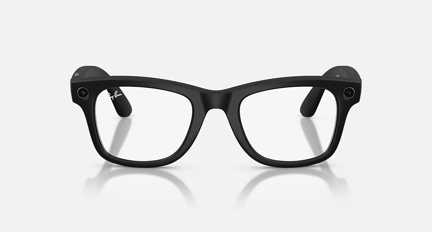 Ray-Ban Meta Wayfarer (Gen 2) Matte Black AI Glasses with Clear Lenses - Obrázek 2