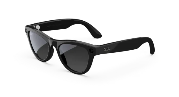 Ray-Ban Meta Skyler (Gen 2) Shiny Black AI Glasses with Polarized Black Lenses - Obrázek 1