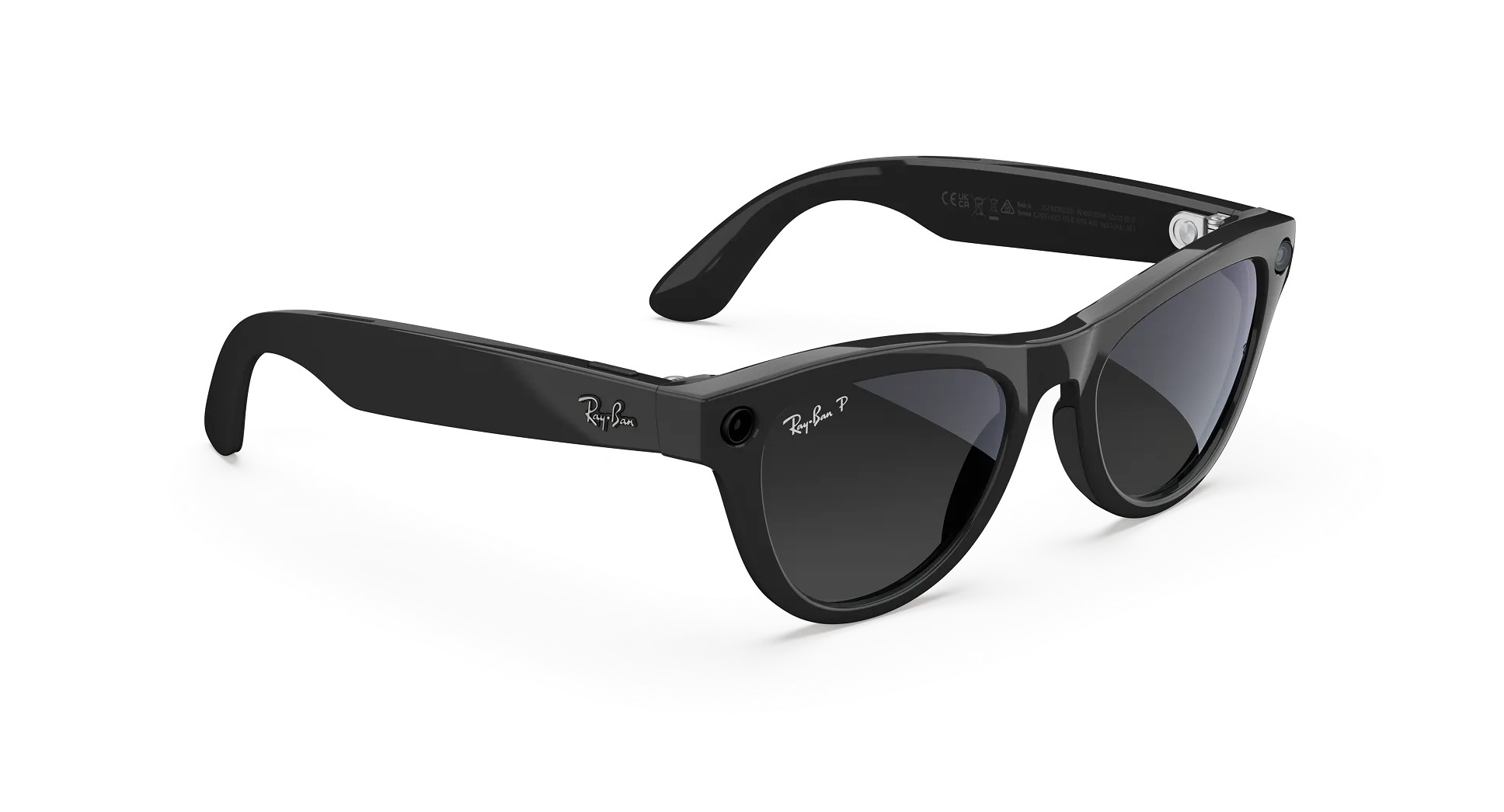Ray-Ban Meta Skyler (Gen 2) Shiny Black AI Glasses with Polarized Black Lenses - Obrázek 3